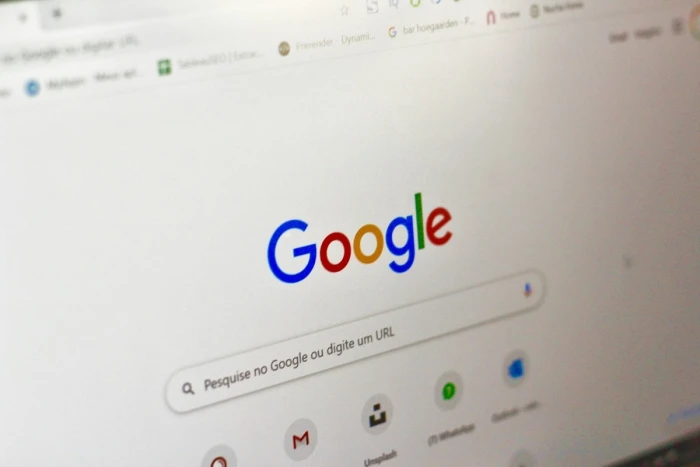 Computer screen showing a Google search page